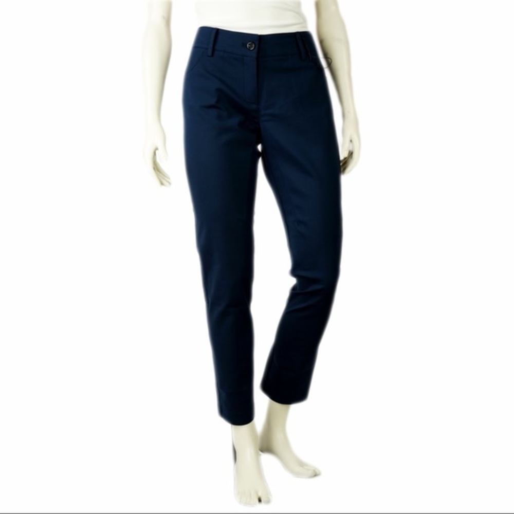 ELLA Woven Slim Dress Pants, Blue, Size: L | IT 46
